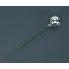 30MM Silver (Shiny) Plastic Ball Pick With 1 Ball Per Pick (Lot of 1 Box - 144 Pcs.) SALE ITEM